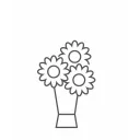 Kytice rudých, žlutých a oranžových růží